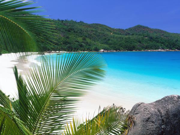 free tropical retreat beach wallpaper download