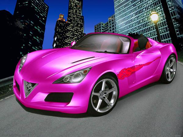 Free tuned concept pink car wallpaper download