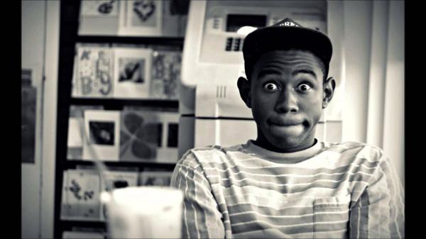 Free tyler the creator black and white photo with eyes wide open hd music wallpaper download