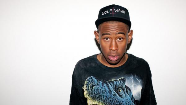 Free tyler the creator in a white background wearing black tshirt and cap hd music wallpaper download