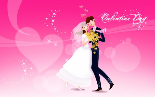 Free valentine day love dance wallpaper download