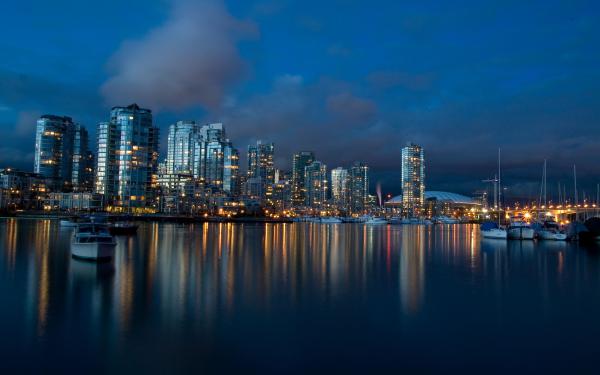 Free vancouver dusk wallpaper download