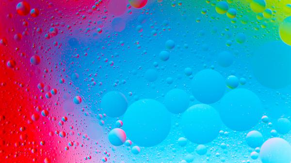 Free vibrant abstract bubbles 4k wallpaper download