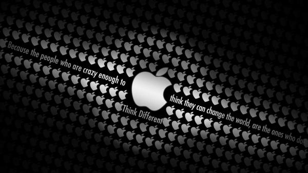 Free white apple with words technology hd macbook wallpaper download