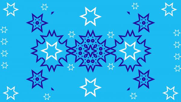 Free white blue digital art star shapes hd abstract wallpaper download