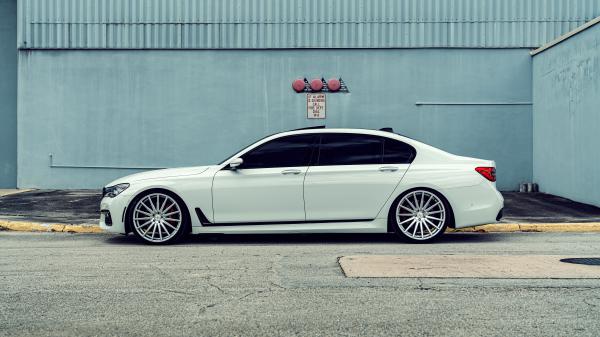 Free white bmw 7 series 2 4k 5k hd cars wallpaper download