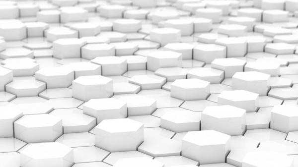 Free white hexagon hd abstract wallpaper download