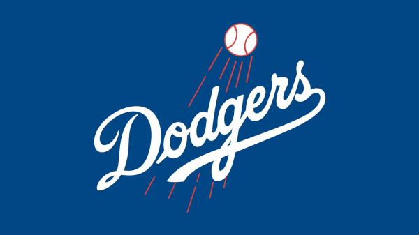 Free white word of dodgers with blue background hd dodgers wallpaper download