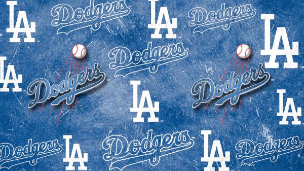 Free words of la dodgers with blue and white background hd dodgers wallpaper download