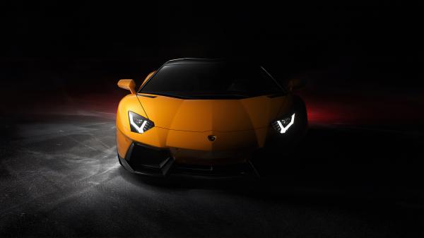 Free yellow lamborghini aventador 4k wallpaper download