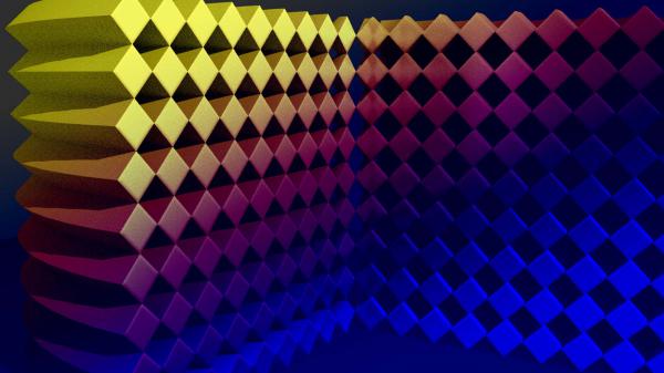 Free yellow pink blue diamonds hd abstract wallpaper download