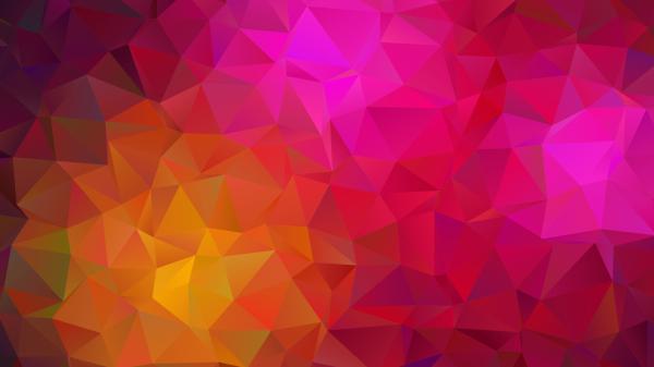 Free yellow pink triangle geometric 4k hd abstract wallpaper download