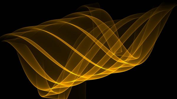 Free yellow swirl wave hd abstract wallpaper download