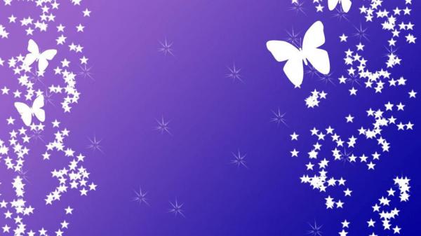 white butterflies in purple blue background hd girly
